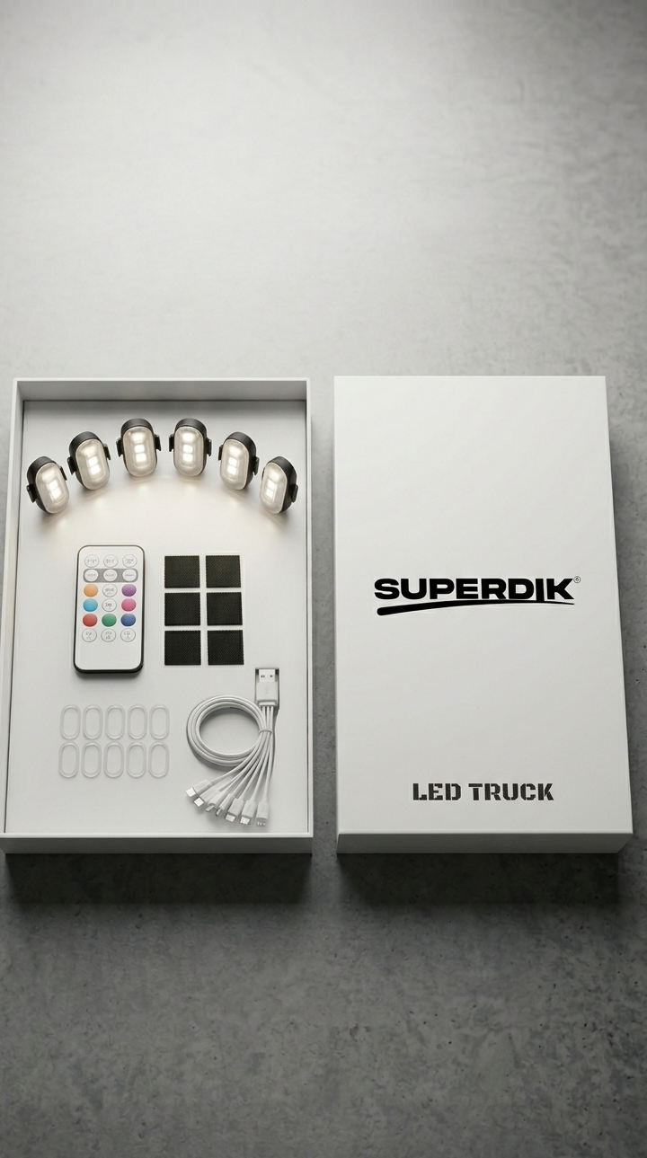 6x UNTERBODENBELEUCHTUNG FÜR LKW SUPERDIK SMART LED
