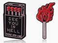 1 Set SEE YOU IN HELL PIN