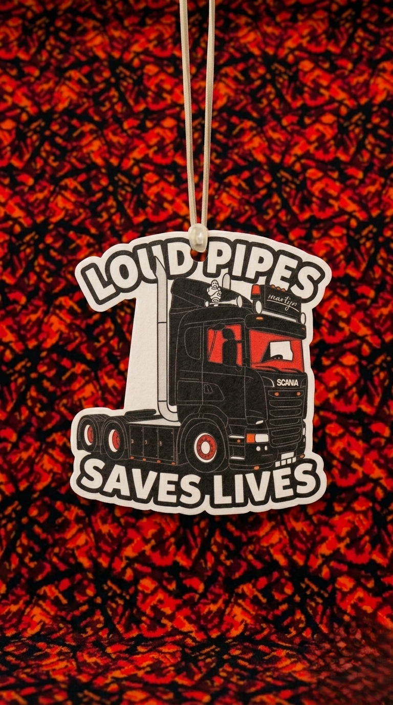 AIRFRESHENER LOUD PIPES SAVES LIFES